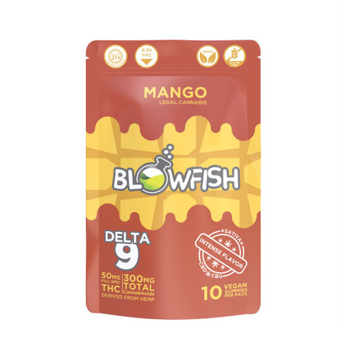 Mango Delta 9 CBG/CBD Sativa Gummies (Box of 10)