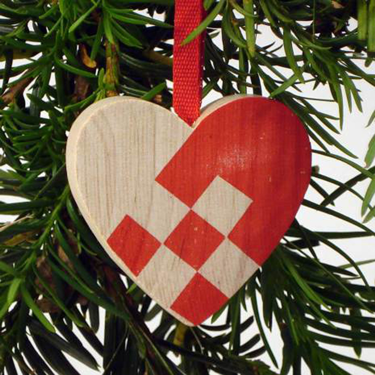 Swedish Wooden Heart Ornaments