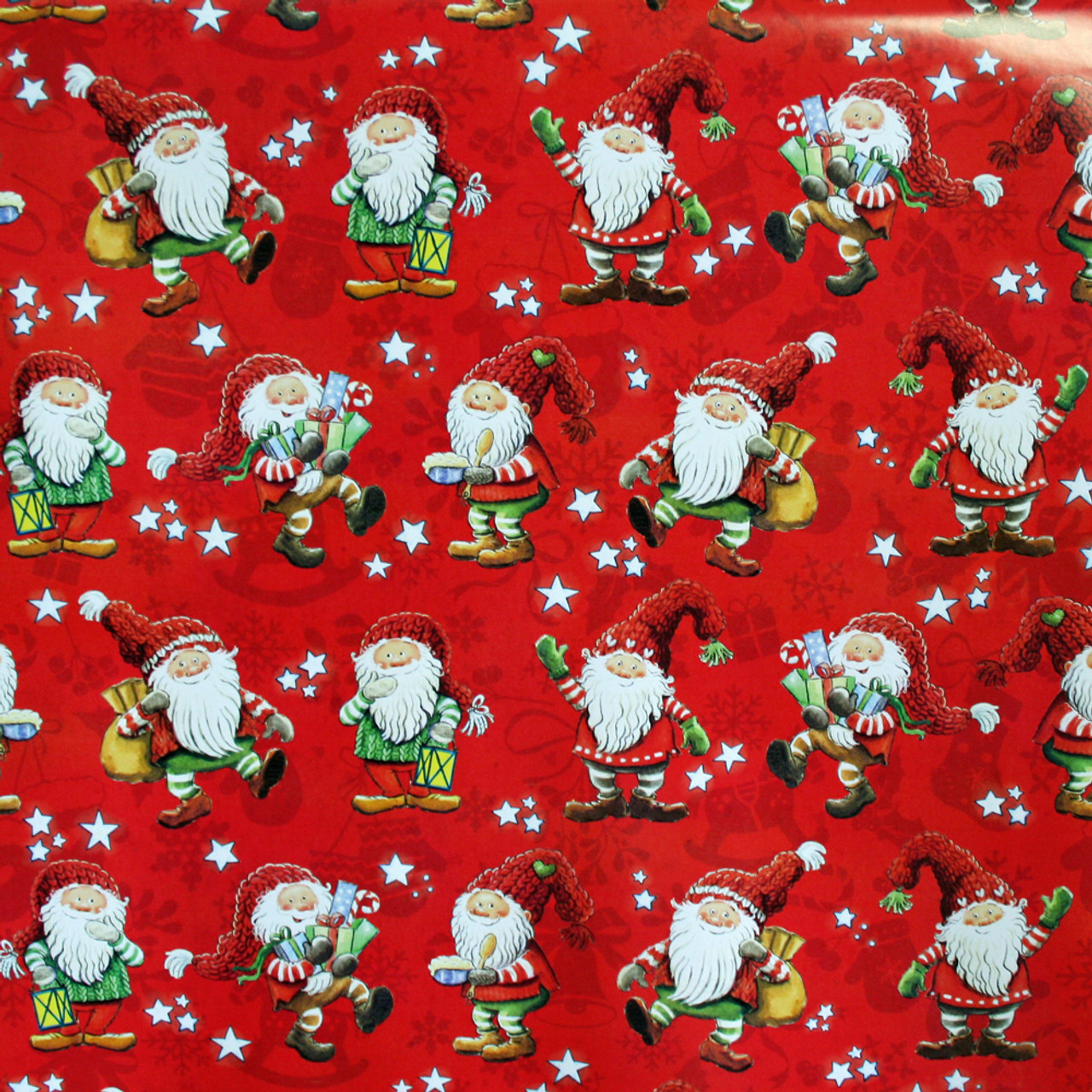 Your Child's Name on Red Wrapping Paper from Santa