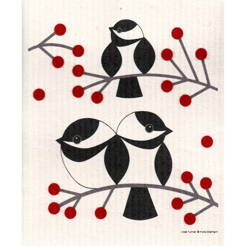Swedish Dishcloth - Chickadee | ScandinavianShoppe