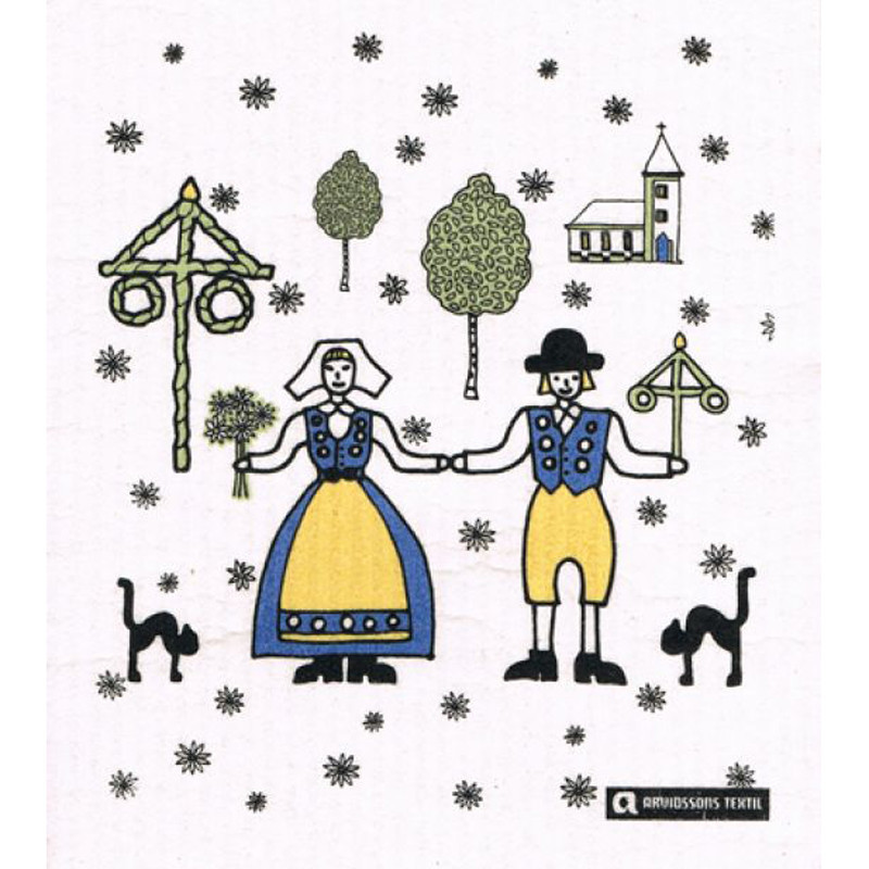 Swedish Dishcloth - Sverige