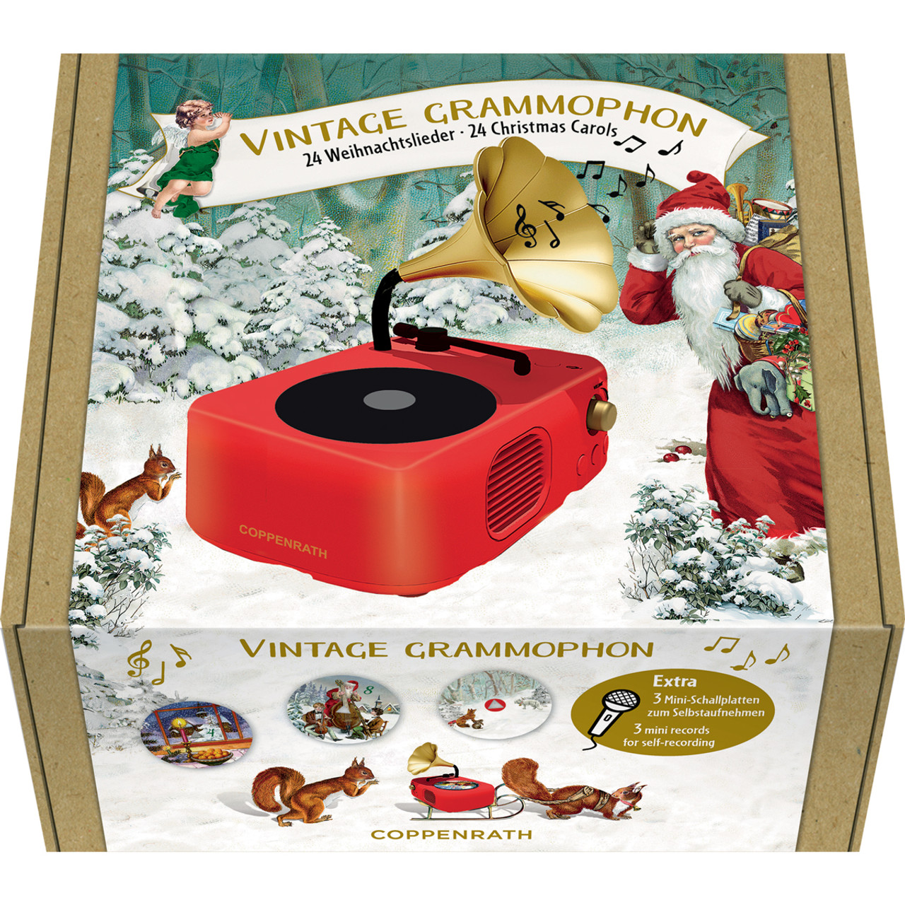 COPPENRATH 蓄音機型 ミュージカルアドベントカレンダー　グラモフォン Amazon.com: Coppenrath Unique Vintage Musical Gramophone