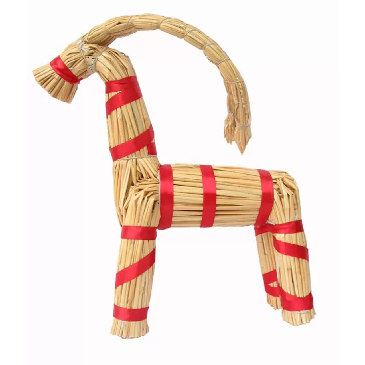 A Christmas straw goat