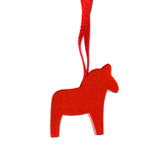 Dala Horse Ornament - Wooden - 10 Pack (44132)