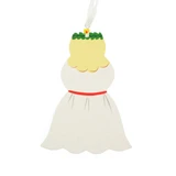 Moose Lucia Ornament - Wooden - 3.5" 