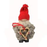Swallings Tomte Santa with Straw Heart - 5" 