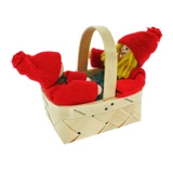 Ljungstroms Tomtar Kids in Basket - 4" 