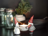 Naasgransgarden Tomten Stina & Hakan Tealight Candle Holder - 3.5" 