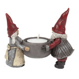 Naasgransgarden Tomten Stina & Hakan Tealight Candle Holder - 3.5" 