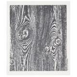 Black and white wood grain pattern Swedish dishcloth