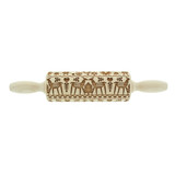 Pottery Avenue Embossing Rolling Pin - Wooden - 4.5" - Holiday Scandi 