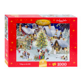 Alison Gardiner Designs Village On The Hill Jigsaw Puzzle  - 1000 pieces 