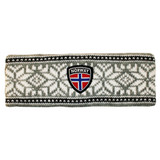 Scandinavian Specialties Knit Headband - Snowflakes Grey/White 