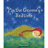 Hardcover children's book cover showing a gnome sleeping on grass under a starry night sky.