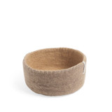 Aveva Design AB Felt Wool Table Basket Set - 3 Pack - Asst. Sand Colors 