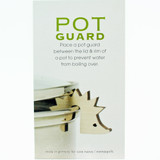 Packaging for Cose Nuove Hedgehog Pot Guard showing a wooden hedgehog propping open a pot lid.