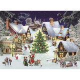 Alison Gardiner Designs Advent Calendar - Christmas on the Hill - 11.25" x 8" 