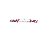 Grenna peppermint candy stick in a white wrapper with red and white striped ends.
