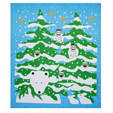 Swedish Dishcloth - Forest Owls