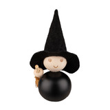 Aarikka Noita Easter Witch Carrying Broom - Black 