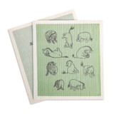 Two green Swedish dishcloths with Eeyore illustrations, one partially visible.