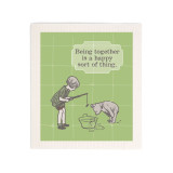 Demdaco Swedish Dishcloth - Winnie the Pooh Happy Sort of Thing 