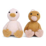 Gry & Sif Duck Felt Ornaments - 2" - Set of 2 