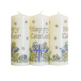Alison Gardiner Designs Easter Mini Pillar Candle - Easter Cross - 5 inches high 