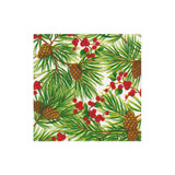 Evergreen And Berries Paper Cocktail Napkins - 20 Per Package