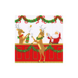 Santa's Bar Paper Cocktail Napkins - 20 Per Package