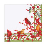 Winter Birds and Berries Recycled Luncheon Napkins - 20 Per Package