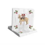 Tomte Kids On Horse Paper Luncheon Napkins - 20 PK