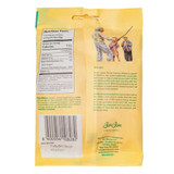 Yellow bag of BonBon Swedish Candy Co. Sour Peach Swedish Fish Gummies.