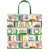 Christmas Shelfie Medium Square Gift Bag - 9.75"