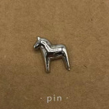 Dala Horse Pin - Metal
