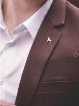 Dala Horse Pin - Metal