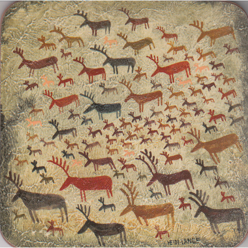 Reindeer Rock Art Trivet (6668)