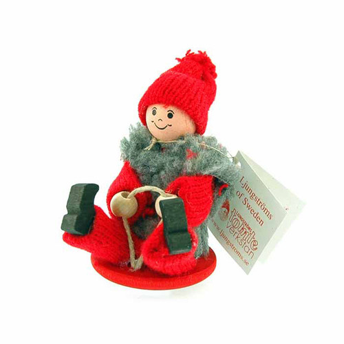 Ljungstroms Tomte Boy on Disk - 3 1/2" 