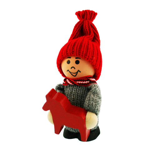 Tomte Boy with Dala Horse (17592)