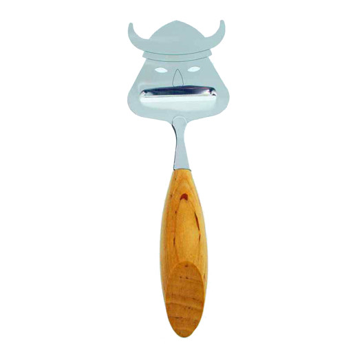 Swallings Viking head cheese slicer with a stainless steel blade and wooden handle.