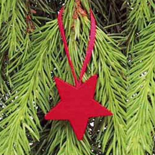 Star Ornaments - Wooden - Pack of 10 (44133)