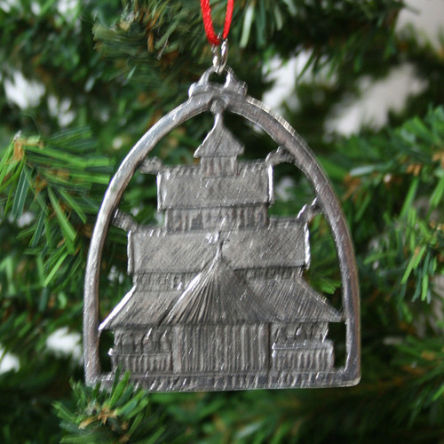 Talla Imports Norwegian Pewter Ornament - Stav Church 