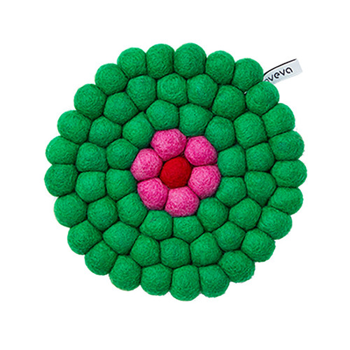 Wool Trivet/Pot Mat - Green (1010) Wool Trivet/Pot Mat - Green (1010)