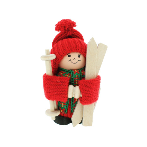 Tomte with Skis - 4"