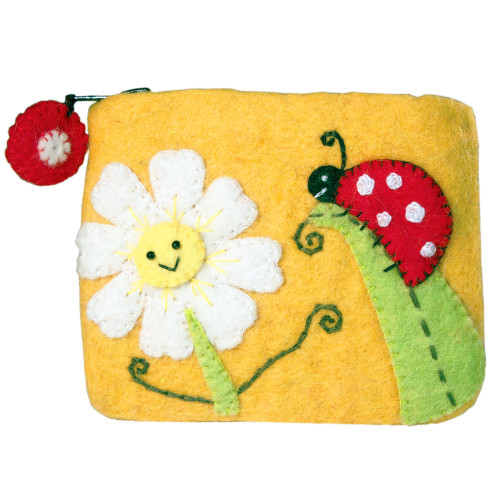 Lady Bug Felt Coin Purse (22118L)