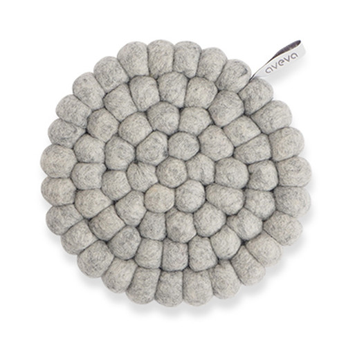 Aveva Design AB Wool Trivet/Pot Mat - Raw Grey  Aveva Design AB Wool Trivet/Pot Mat - Raw Grey