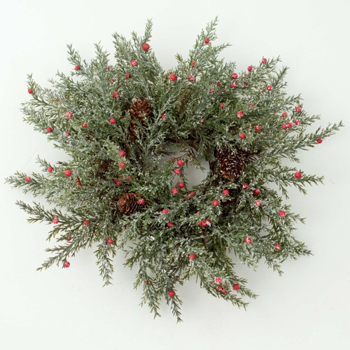 Candle Ring - Pine Berry Frost - 8" (E380-FR)