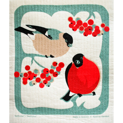 Swedish Dishcloth - Bullfinch (221.3O)