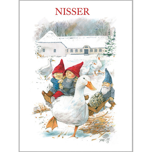 Koustrup & Co. Notecard Folio - Tomtar - Nisser - 8 Per Package 