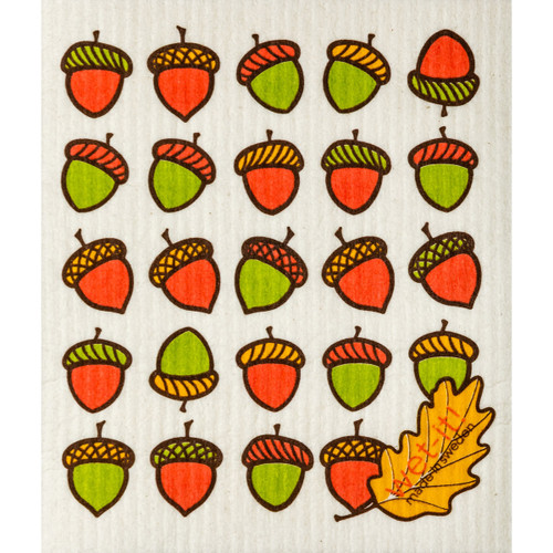 Swedish Dishcloth - Acorns and Leaf (70145)